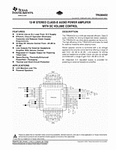 DataSheet TPA3004D2 pdf